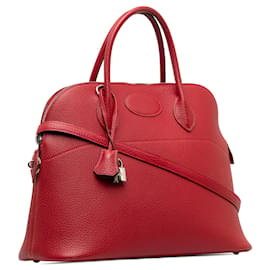 Hermès-Hermès Bolide Taurillon Rouge 31-Rouge