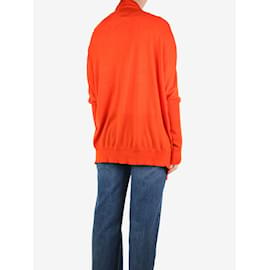 Jil Sander-Orange cashmere-blend cardigan - size UK 10-Orange