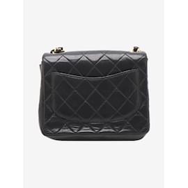 Chanel-Black 2003 Mini Square Classic Single Flap Bag-Black