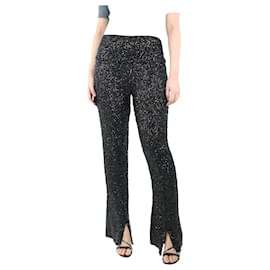 Norma Kamali-Black sequin and beaded trousers - size M-Black