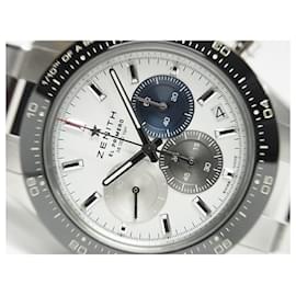 Zénith-ZENITH Chrono Master sports Ref.03.3100.3600/69.M3100 Genuine goods Mens-Silvery