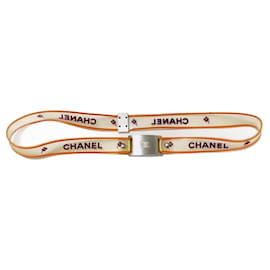 Chanel-Cintura in caucciù Camelie-Multicolore