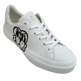 Autre Marque-Givenchy White / Black City Sneakers-White