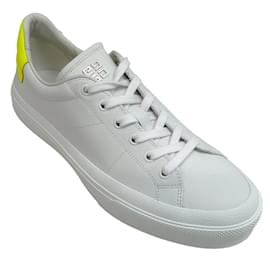 Autre Marque-Givenchy White / Yellow City Sneakers-White