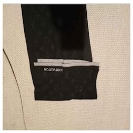 Louis Vuitton-Lenço Louis Vuttion Meu Monograma Eclipse-Preto,Cinza
