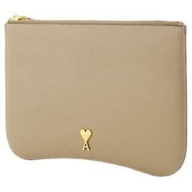 Ami-Pochette Paris - AMI Paris - Cuir - Beige-Marron,Beige