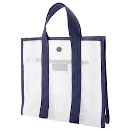 Apc-Petit sac cabas Louise - A.P.C. - PVC - Bleu-Bleu