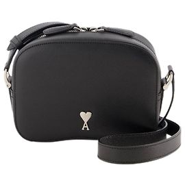Borsa a tracolla Paris - AMI Paris - Pelle - Nera/argento Nero