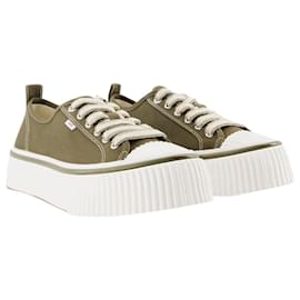 Ami Paris-Ami bas 1980 Baskets - AMI Paris - Coton - Olive Foncé-Vert