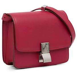 Céline-Celine Red Small Classic Box-Red