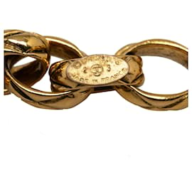 Chanel-Cinto Chanel Gold CC com elos de corrente-Dourado
