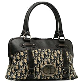 Dior-Dior Brown Oblique Handbag-Brown,Beige