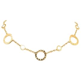Bulgari-Bvlgari Gold Mother of Pearl Link Necklace-Golden