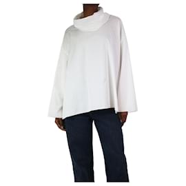 The row-Camisa oversize blanca con cuello vuelto - talla XS-Blanco