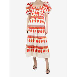 Autre Marque-Red printed dress - size UK 12-Red
