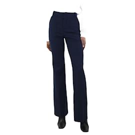 Chloé-Navy blue tailored trousers - size UK 8-Blue