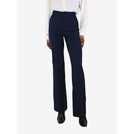 Chloé-Navy blue tailored trousers - size UK 8-Blue