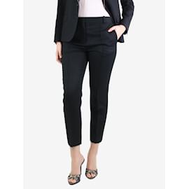 Céline-Black wool trousers - size UK 10-Black