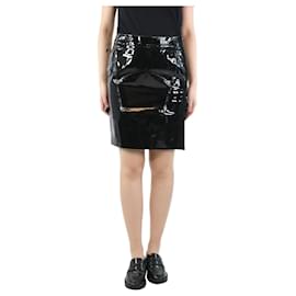 Tom Ford-Black patent leather skirt - size UK 8-Black