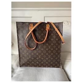 Louis Vuitton-LV Sac Plat handbag vintage-Brown