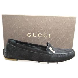Mocassins Gucci Noir Daim 36,5 FR Noir