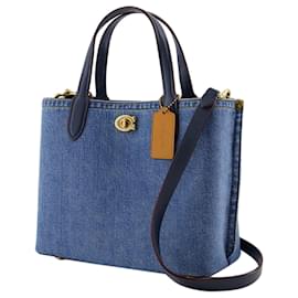 Coach-Willow 24 Sac Shopper - Coach - Toile - Bleu-Bleu