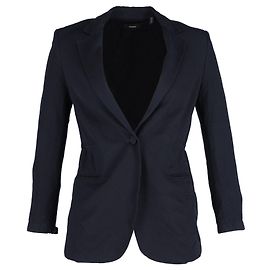 Theory Elasticated Waist Blazer in Navy Blue Triacetate Navy blue