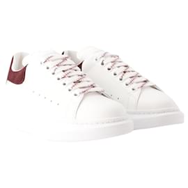 Alexander Mcqueen-Oversized Sneakers - Alexander Mcqueen - Leather - White/Burgundy-White