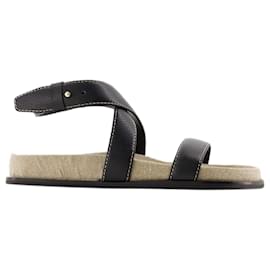 Totême-The Chunky Sandals - TOTEME - Leather - Black-Black
