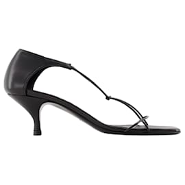 Totême-The Knot Sandals - TOTEME - Leather - Black-Black