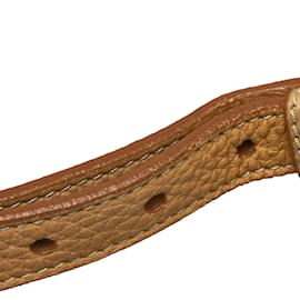 Prada-alça de ombro de couro-Marrom