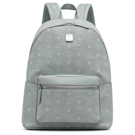 MCM-MCM Gray Large Visetos Backpack-Grey