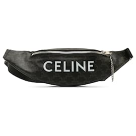 Céline-Riñonera Celine marrón Triomphe-Castaño,Marrón oscuro