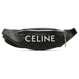 Céline-Celine Brown Triomphe Belt Bag-Brown,Dark brown