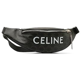 Céline-Celine Brown Triomphe Belt Bag-Brown,Dark brown