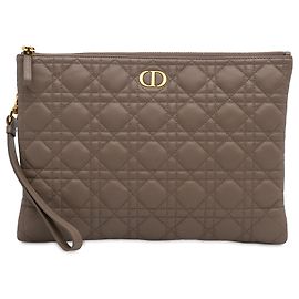 Dior Brown Große Cannage Caro Tagestasche Braun Taupe