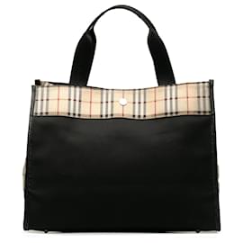 Burberry-Burberry Black House Check Tote-Black