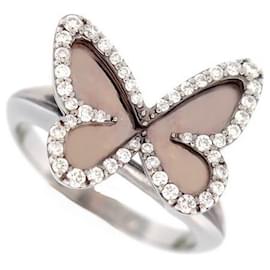 Messika-MESSIKA BUTTERFLY RING IN WHITE GOLD 18k diamonds 0.27 CT T 52 GOLDEN RING-Silvery
