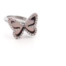 Messika-MESSIKA BUTTERFLY RING IN WHITE GOLD 18k diamonds 0.27 CT T 52 GOLDEN RING-Silvery
