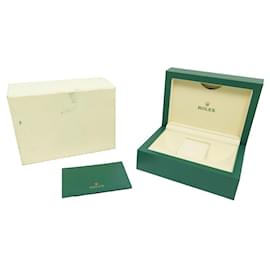 Rolex-ROLEX WATCH BOX 39139.02 OYSTER M PERPETUAL DATEJUST GREEN LEATHER WATCH BOX-Green