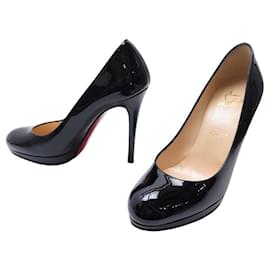 Christian Louboutin-NEW CHRISTIAN LOUBOUTIN SIMPLE PUMP SHOES 120 3080746 36 LEATHER SHOES-Black