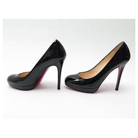 Christian Louboutin-NEW CHRISTIAN LOUBOUTIN SIMPLE PUMP SHOES 120 3080746 36 LEATHER SHOES-Black