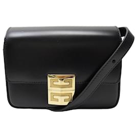 Givenchy-NEW GIVENCHY HANDBAG 4G MEDIUM BB50HCB15S BLACK LEATHER HAND BAG-Black