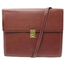 VINTAGE LOEWE DOKUMENTENHALTER-HANDTUCHTASCHE IN KAMEL-SAMENLEDER-AKTENTASCHE Kamel