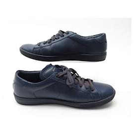 Saint Laurent-SAINT LAURENT ALPHA SIGMA SL SHOES/01 397116 42 LEATHER SNEAKERS SHOES-Blue