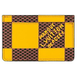 Louis Vuitton-LV Card holder damier pop new-Yellow