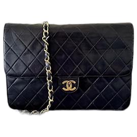 Chanel-Chanel Wallet on Chain Tasche aus schwarzem Lammleder-Schwarz