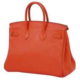 Hermès-HERMES BIRKIN 25-Naranja