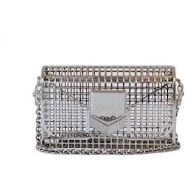 Jimmy Choo-Clutch-Taschen-Silber