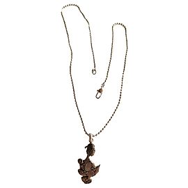 Collier pendentif Gucci x Disney Donald Duck Argent Émail Multicolore